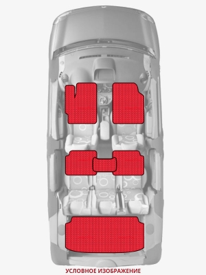 ЭВА коврики «Queen Lux» комплект для Hyundai Accent (1G)